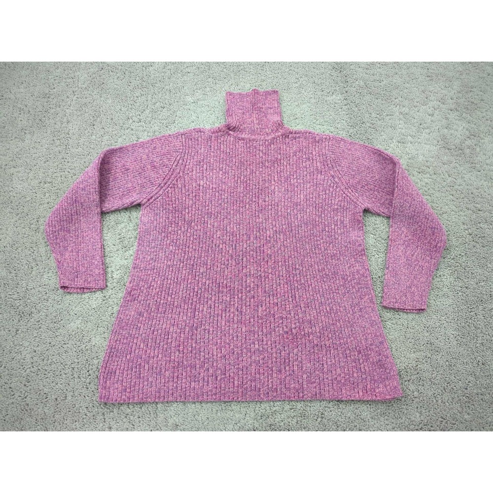 Vintage Cherokee Sweater Womens 1X PLUS Pink Long Sleeve Knit Made in Japan